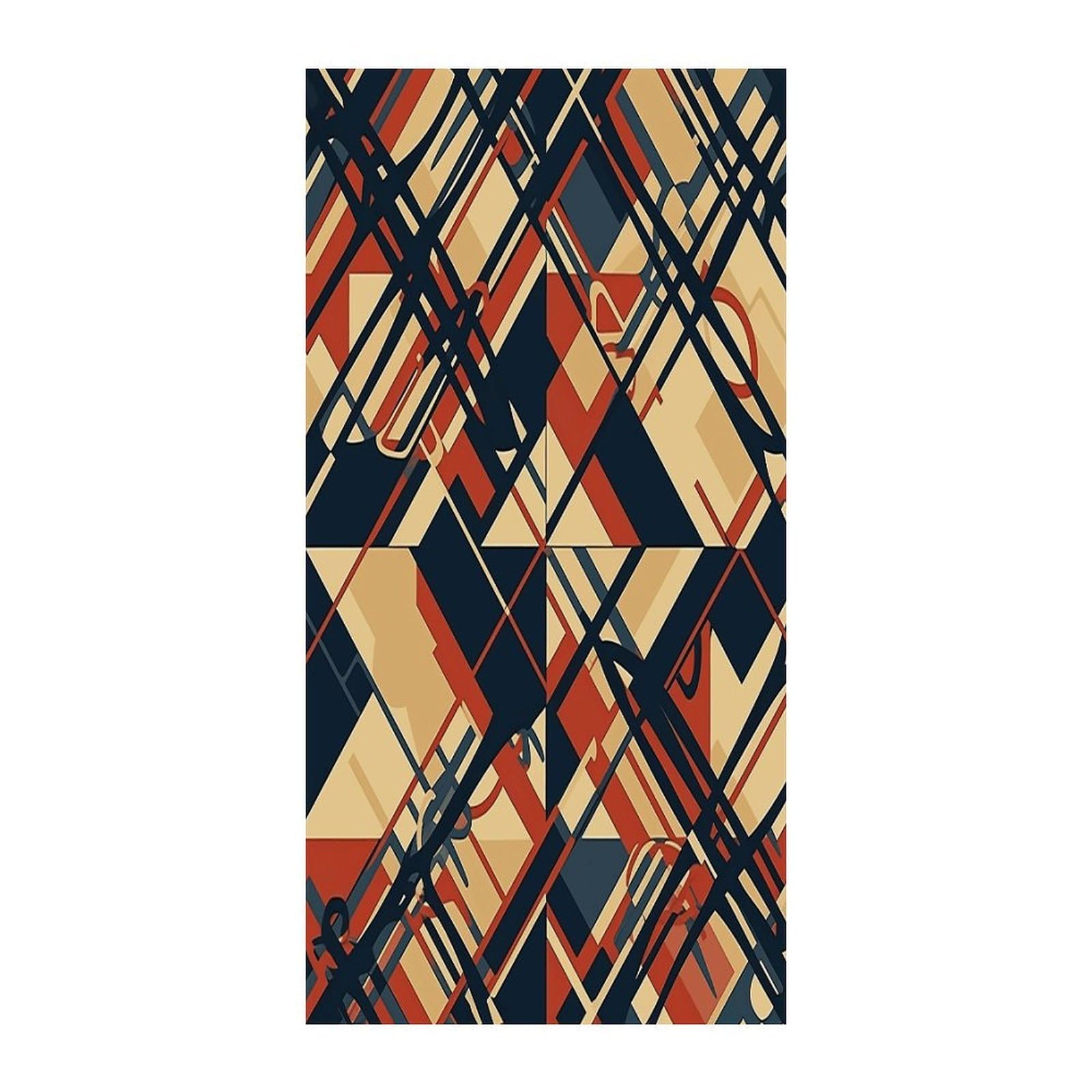 Fekiloot Style Geometric Patterns Door Curtain Room Divider Curtains