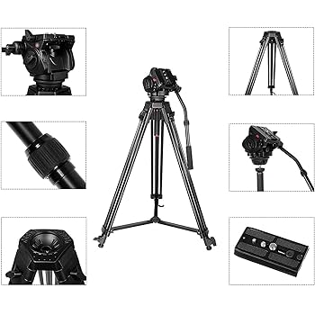 Amazon | ポータブル三脚 カメラ三脚写真カメラ機器三脚PTZ機器