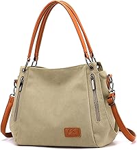 NICOLE & DORIS Shoulder Bag for Women Large Canvas Tote Bag Fashion Hobo Bags Simple Handbags for Ladies in Work,Shool,Daily