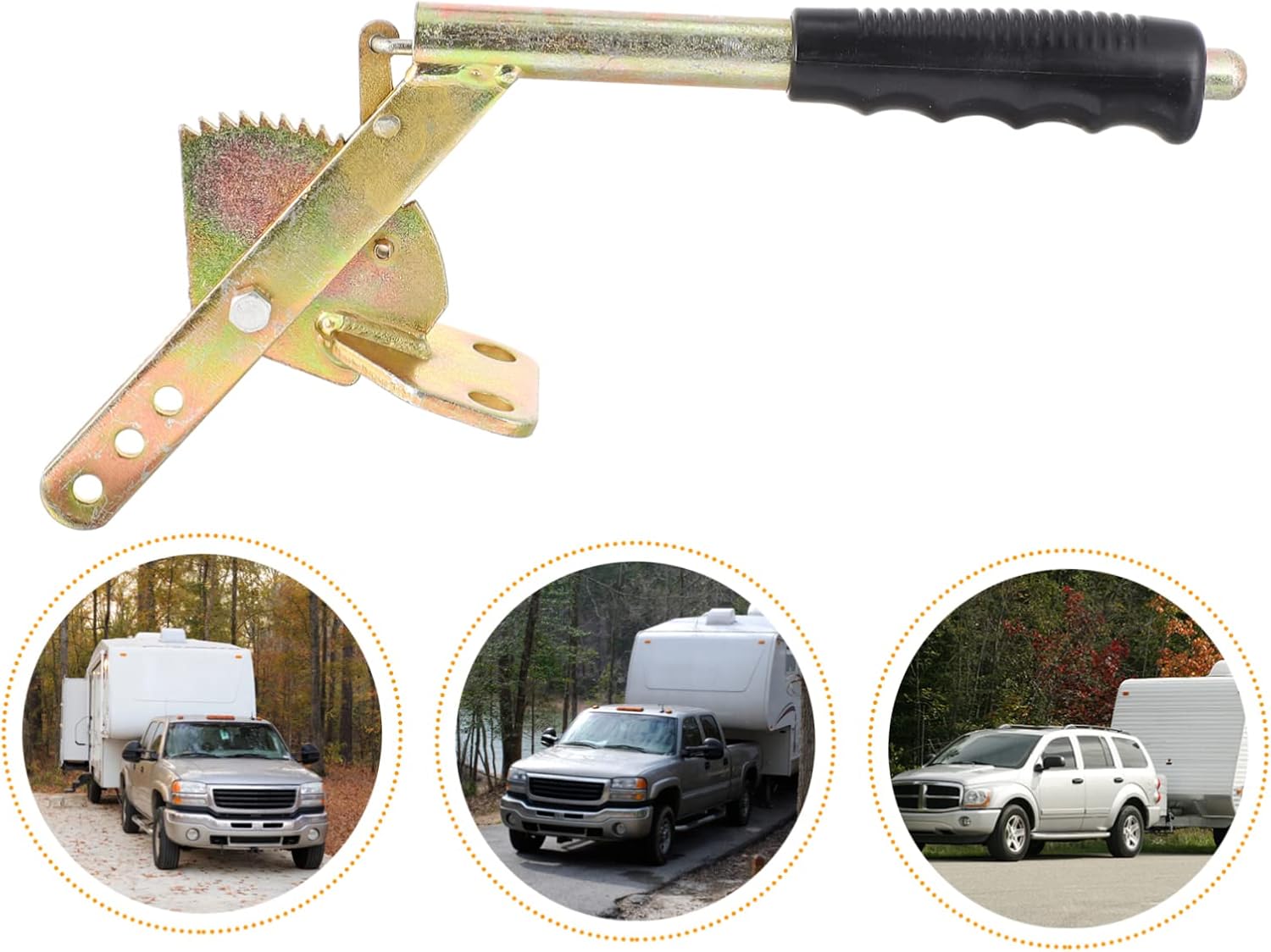 Cabilock 1Pc Slip Trailer Brake Handle Durable Coupling Hitch Lever for Rvs and Trailers Easy Installation Comfortable Grip Performance