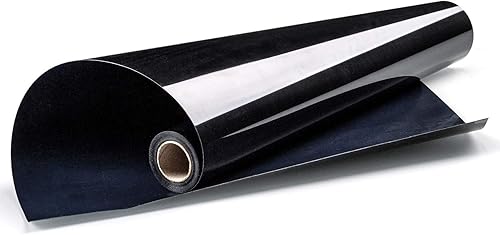 Vista 55 de HTV - Rollos de vinilo de transferencia de calor negro de 12 pulgadas por 8 pies, rollo en rollo para planchar en camisetas, fácil de cortar