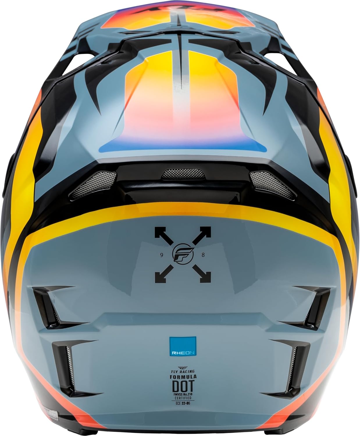 Fly Racing Formula CP Krypton Helmet (Grey/Black/Electric Fade, Youth Large)
