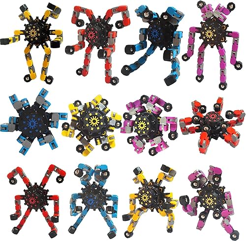 Miniatura 8 de Fidget Spinners, robot deformable para hacer tú mismo, juguete giratorio de descompresión, juguetes mecánicos creativos deformables, juguete