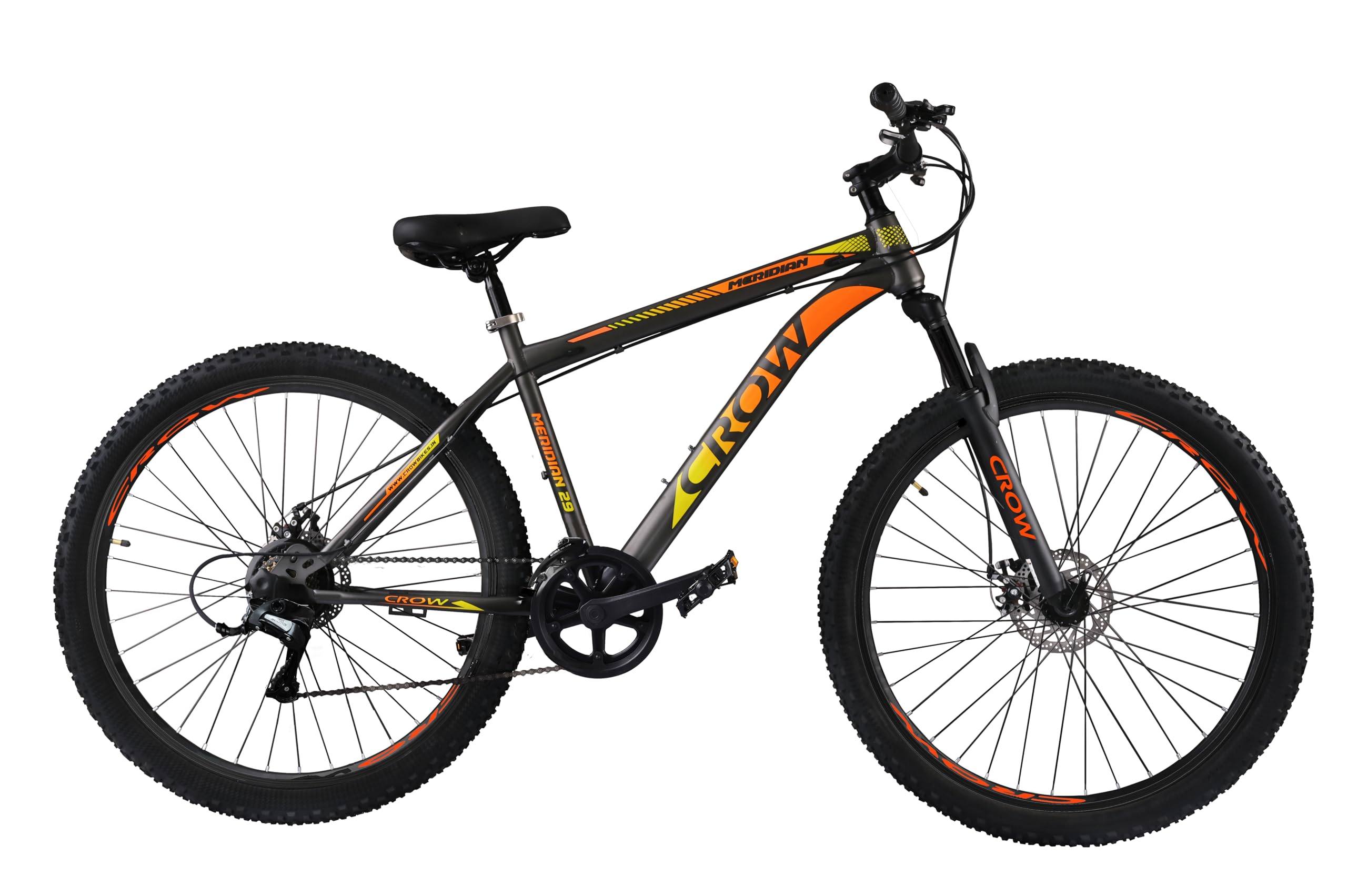 CROW - Meridian 7 Speed | Gear Cycle for Men/Boys27.5 Unisex MTB | 7 Gear MTB Cycle with Disc Brakes and Suspension Fork | Mountain Bike for Adult | Unisex-picture-15