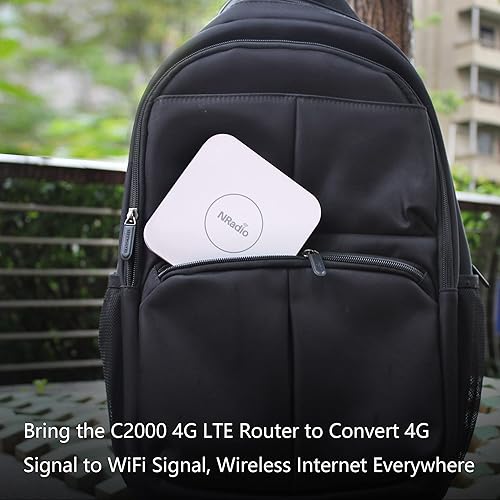 Miniatura 3 de Router 4G LTE, NRadio portátil AC1200 de doble banda desbloqueada 4G módem router con ranura para tarjeta SIM, mini punto de acceso inalámbrico WiFi