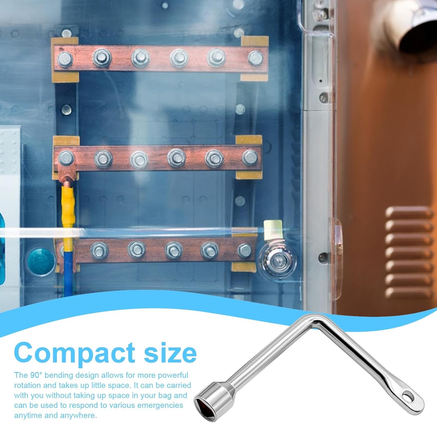 Triangular Head Bolt Wrench - Triangular Screw Wrench Bolts Spanner Key | Electric Elevator Lift Door Lock Key | Triangle Cabinet Spanner Key, L Shaped Angled Triangular Key, Water Meter Key