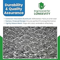 Vista 6 de Filter Everything Filtros de aluminio de repuesto para microondas compatibles con Whirlpool W10120839A, modelos Kenmore – 5-5/8 x 11-5/8 x 3/32