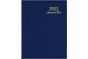 Blue 15 Minute Appointment Book 2025