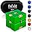 PILPOC theFube Infinity Cube Fidget Desk Toy - Aluminum Infinite Magic Cube with Case, Sturdy, Heavy, Relieve Stress and Anxiety, for ADD, ADHD, OCD (Green)