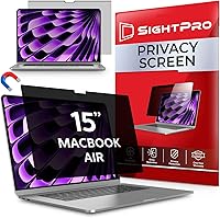 Vista 1 de Pantalla magnética de privacidad para MacBook Air de 15 pulgadas (2023-2025, M2, M3, M4) patentado y protector de filtro de privacidad extraíble