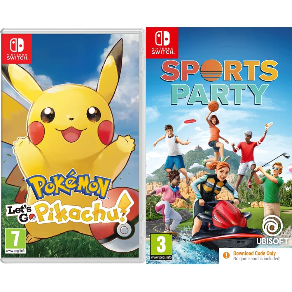 Pokemon Lets Go Pikachu Nintendo Switch Sports Party Code In