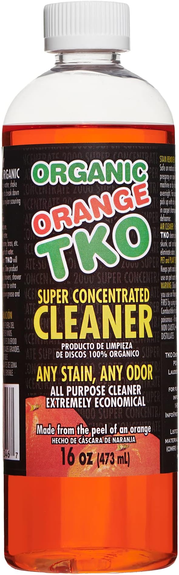 Organic Orange TKO Stain remover, Floor cleaner