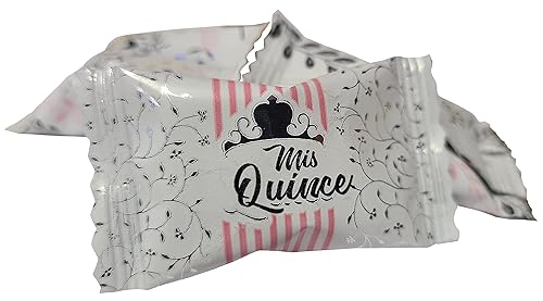 Miniatura 2 de Menta temática de quinceañera, 100 unidades envueltas individualmente, mentas a granel para regalos de fiesta de cumpleaños y bolsas de dulces