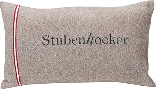 David Fussenegger - SILVRETTA poszewka na poduszkę - stołek wiklinowy - dym - 30 x 50 cm