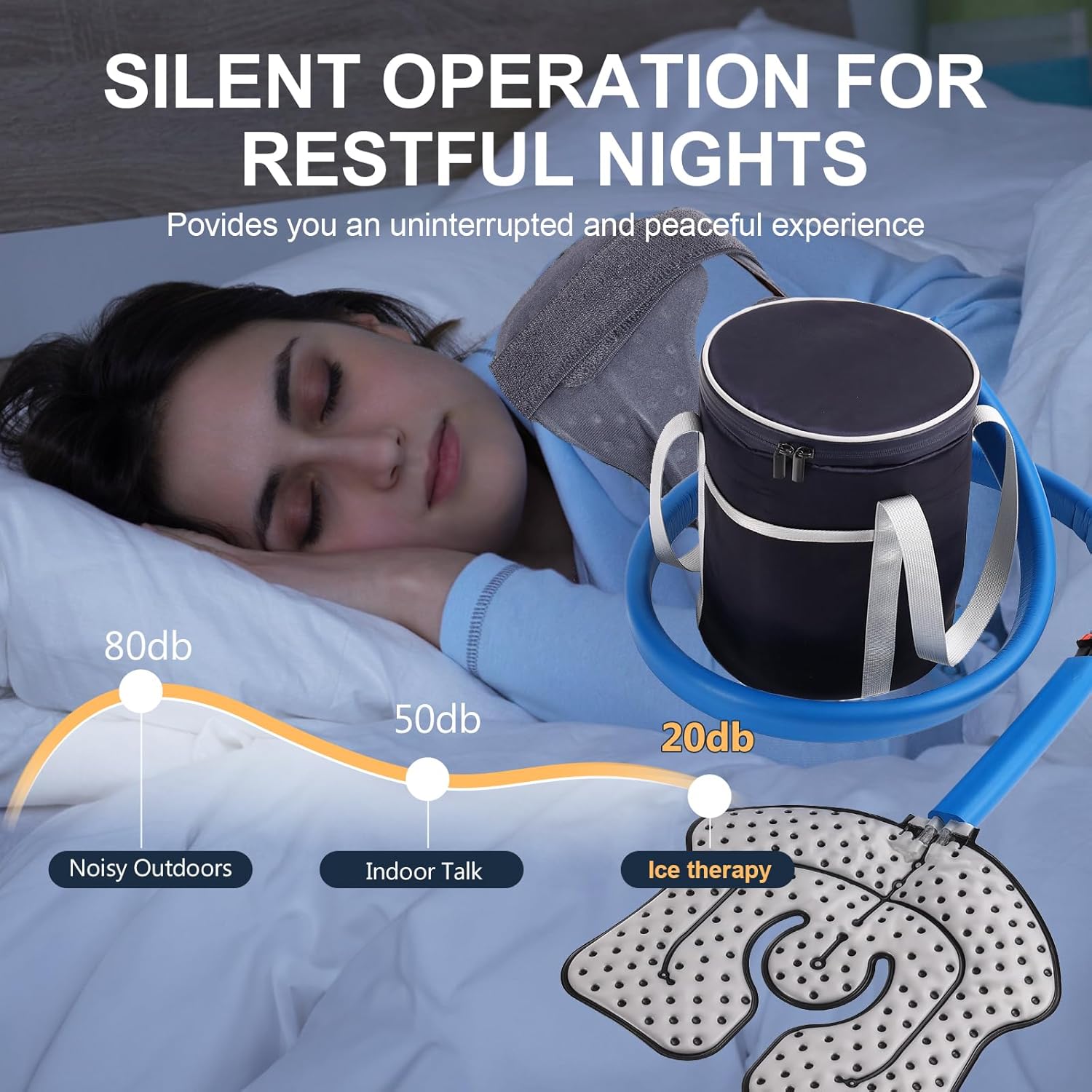 review Cold Therapy System Therapy Ice Machine for Knee After Surgery Recovery Care Cryotherapy Freeze Kit with Universal Pad for Pain Relief Shoulder Ankle Back Hip Leg Sports Injuries