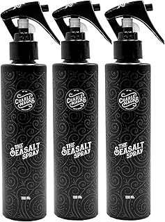 Charlemagne Sea Salt Hair Spray - 6.76 Fl Oz, Pack of 3 - Firm Hold, Pre-Style Volume & Heat Protection - Texture & Texturizing Curl Spray - Beach Wave Curls & Hair Volume