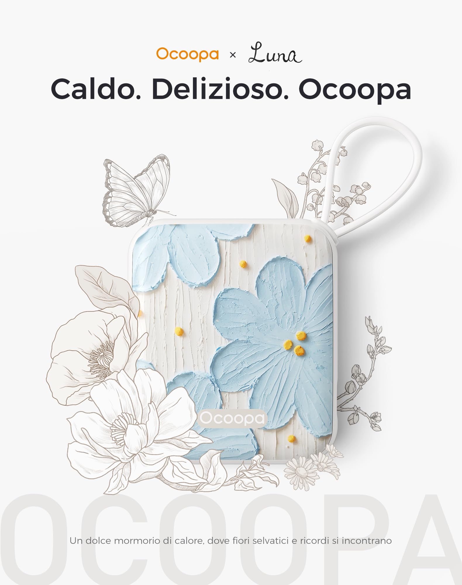 OCOOPA UT5 Nano Scaldamani Elettrico Confezione da due, Tre Livelli di Riscaldamento, Scaldamani Ricaricabile Portatile Scalda mani Tascabili, Regali, Essenziali per il Freddo Invernale in Esterni