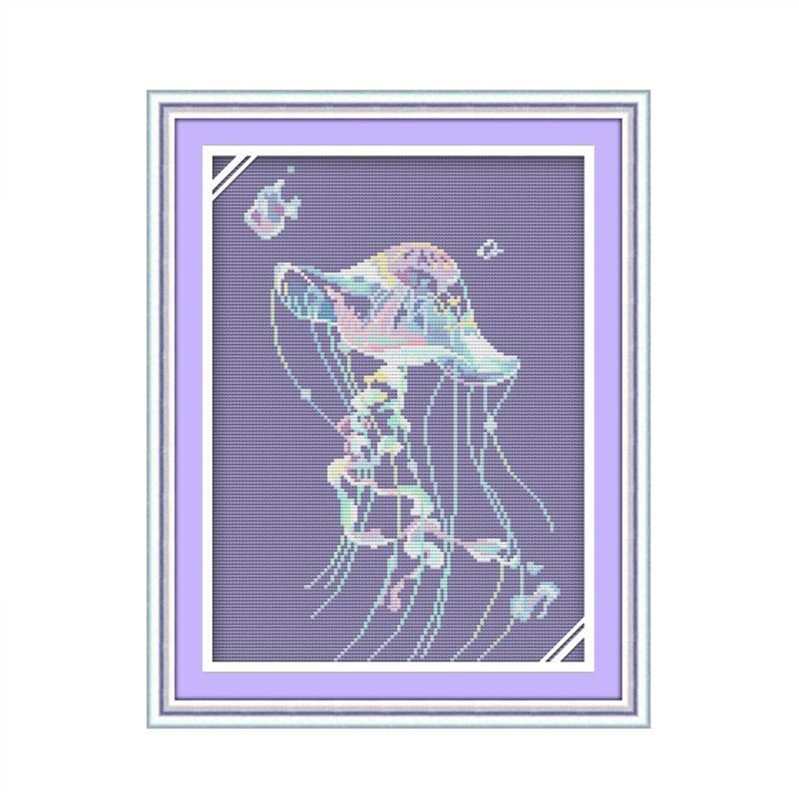 Point de croix Méduse 11ct kit broderie bricolage couture main toile imprimée