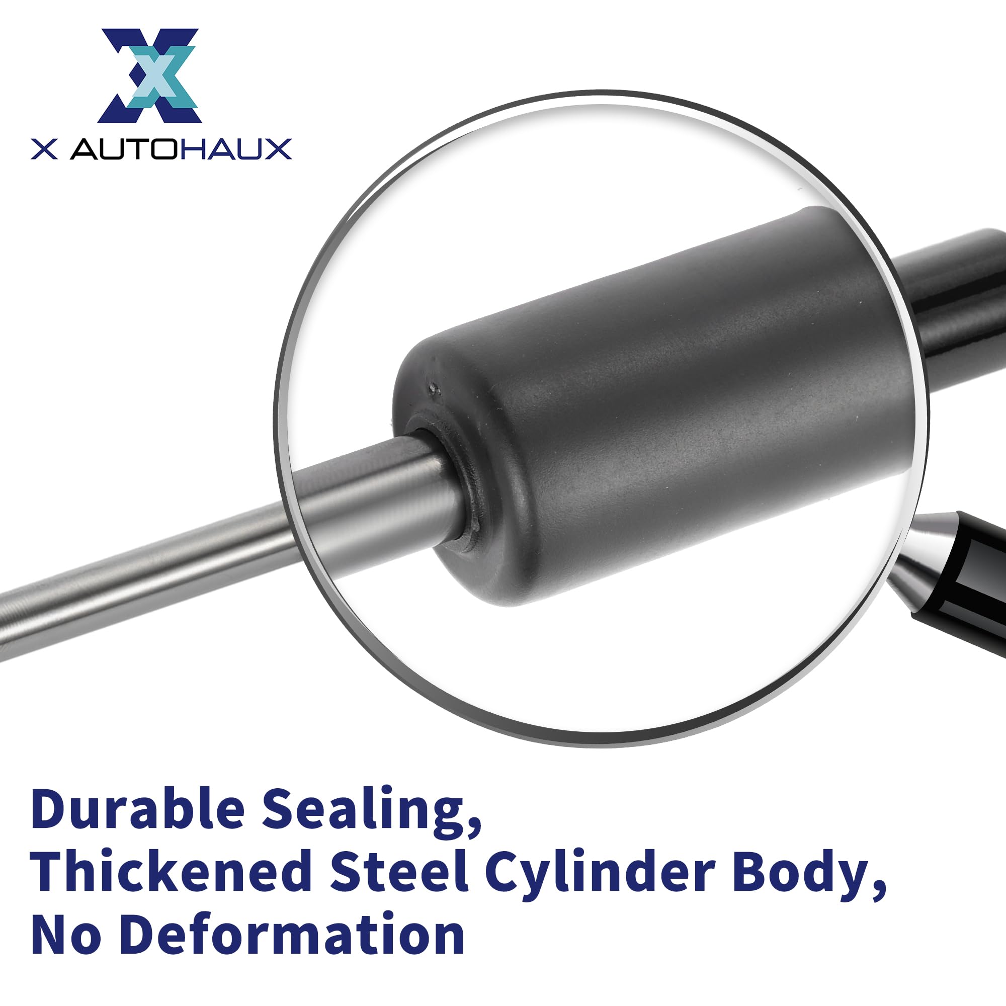 X AUTOHAUX 2 Pièces 20 Pouces 150 Lb/668N Vérins À Gaz De Soutien De Levage Rouges Avec Clé Universels Pour Camping-Car, Voiture, Camion, Bateau