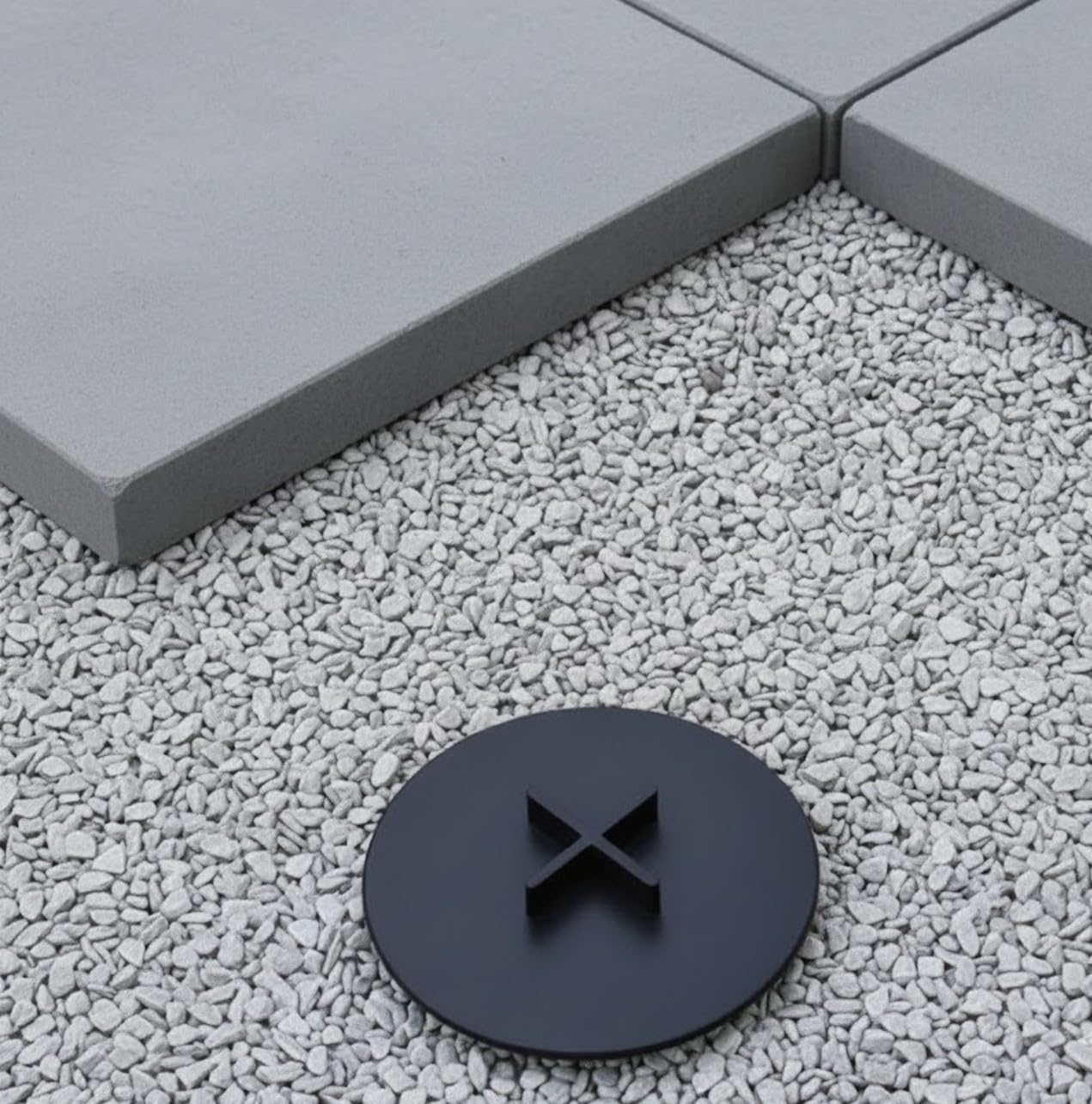 50 Stk. Plattenlager Fugenkreuze 3 mm Fugen Auflagenhöhe 9 mm Kieslager Splittbett Sandbettlager Splittbettlager für Terrassenplatten Kiesbettlager Tellerfugenkreuz