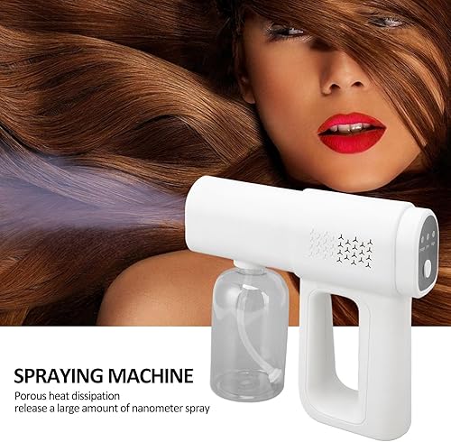 Vista 2 de Máquina pulverizadora de cabello, máquina facial de oxígeno ANGGREK recargable, pulverizador de peluquería portátil de vapor
