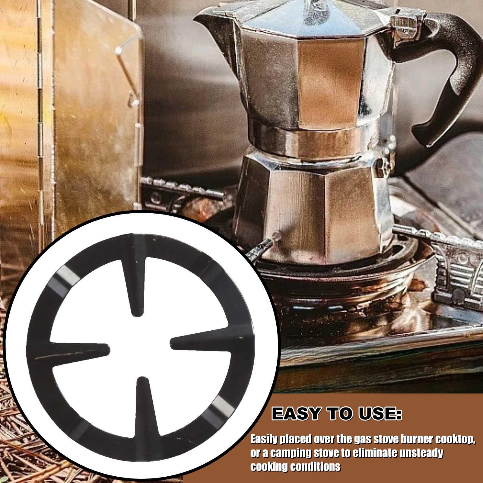 Support Réducteur Gaz Pour Cafetière Moka - Lot De 2 En Fonte - NISPOTDOR