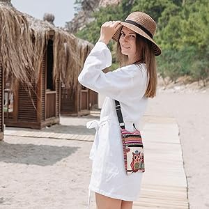 Leinen umhängetasche Clearance