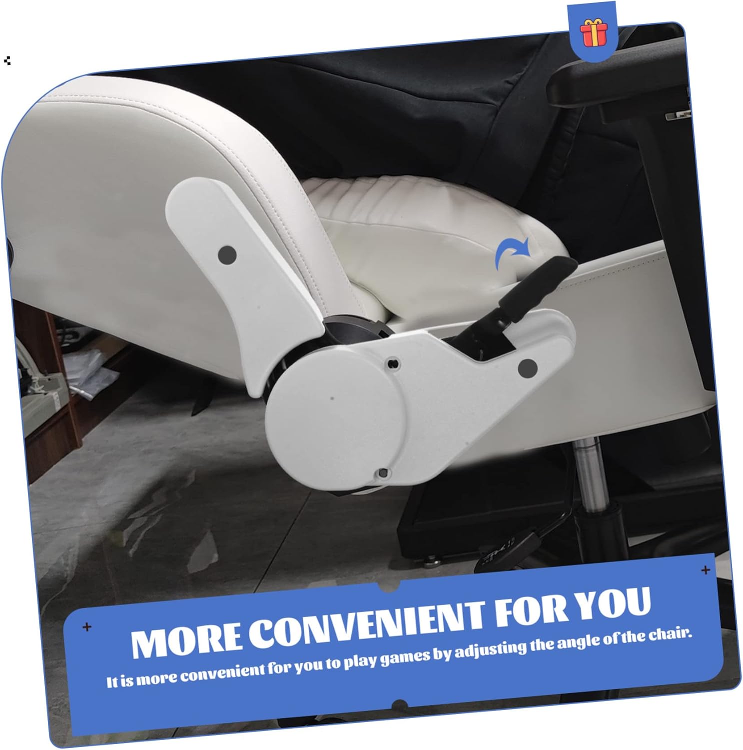 1pair Heavy Duty Seat Back Angle Adjuster Swivel Chair Angle Adjuster Backrest Bracket for Office Chair