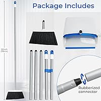 Vista 6 de Juego combinado de escoba con recogedor, recogedores de pie