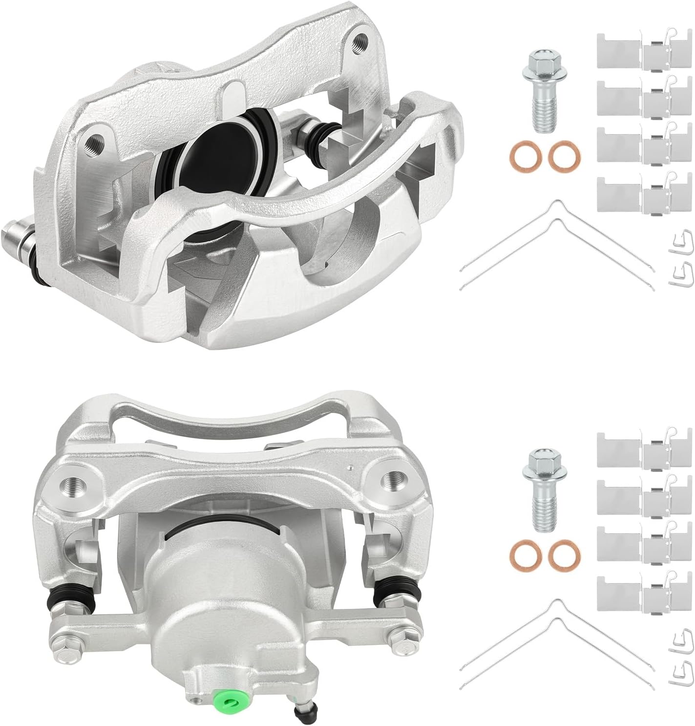 Front Disc Brake Calipers for Toyota Camry 2007-2017, for Toyota Avalon 2008-2018, for Lexus ES350 2007-2012 & 2016-2017, Front Driver and Passenger Side, Replace# 19-B3128/19-B3129, 2PCS w/Bracket