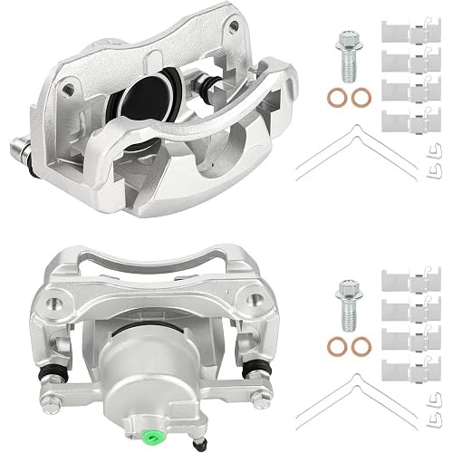 Front Disc Brake Calipers for Toyota Camry 2007-2017, for Toyota Avalon 2008-2018, for Lexus ES350 2007-2012 & 2016-2017, Front Driver and Passenger Side, Replace# 19-B3128/19-B3129, 2PCS w/Bracket