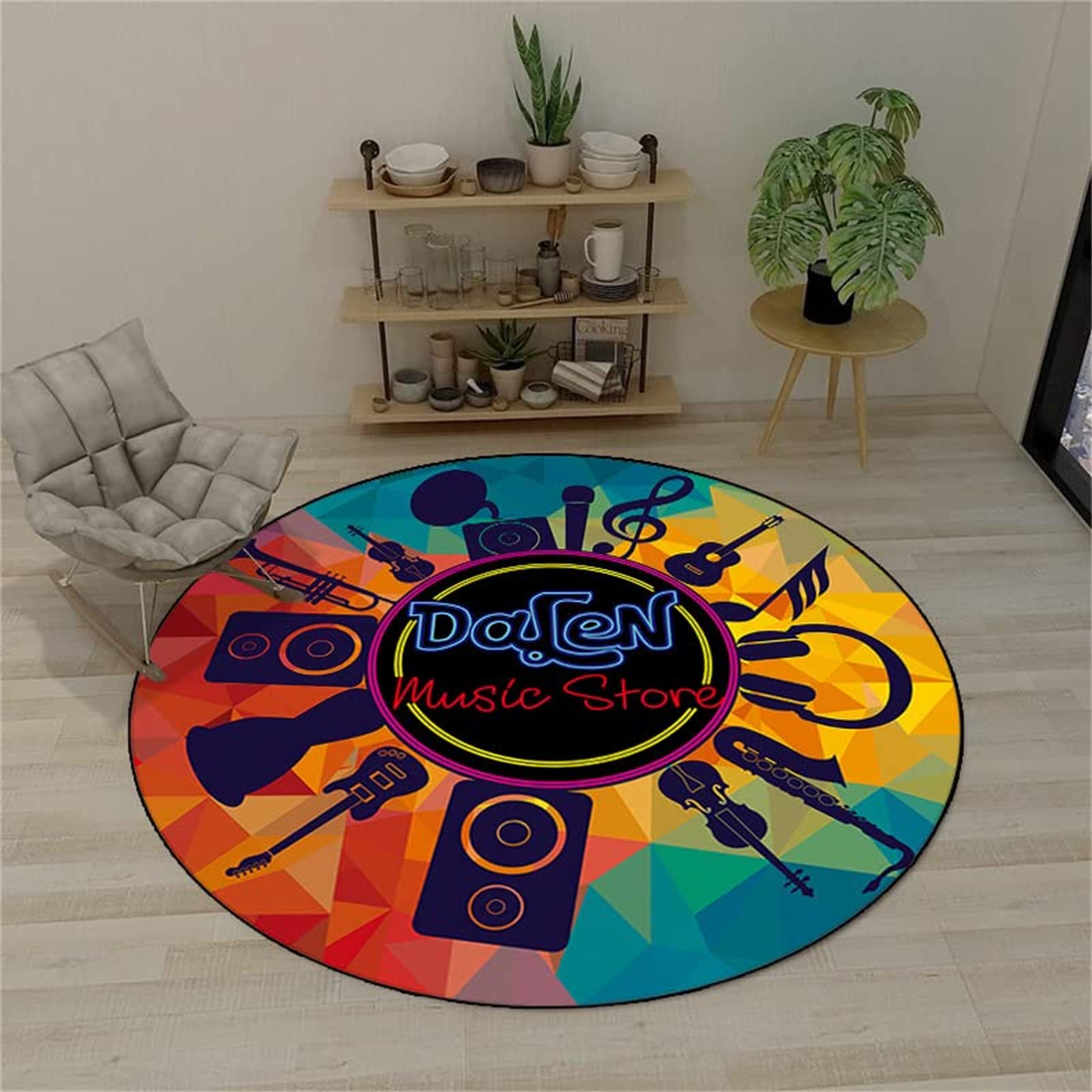 Zenithia Schlagzeug Teppich Runddrum,Drum Teppich,Teppich in Musikinstrumente & DJ-Equipment,rutschfeste Decke Für E-Drum-Kits Bass Drum Snare Und Andere rutschfeste Trommel Teppiche