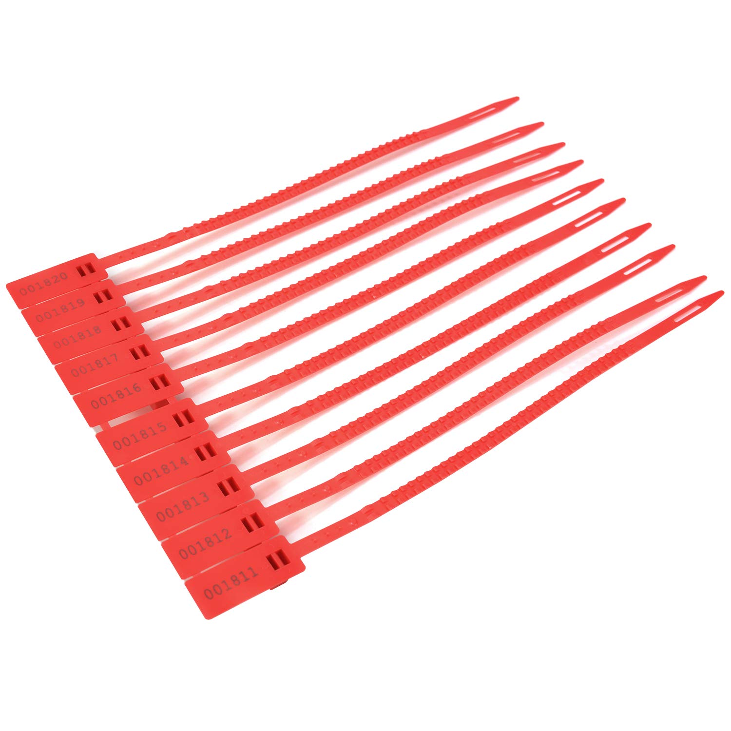 Manipulationssicherungen, Selbstverriegelnde, manipulationssichere Zugbänder, nummerierte Einweg-Kabelbinder for Verpackungszwecke