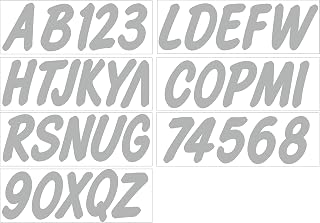Hardline Products Series 400 Factory Matched 3-Inch Boat & PWC Registration Number Kit - SIL400EC