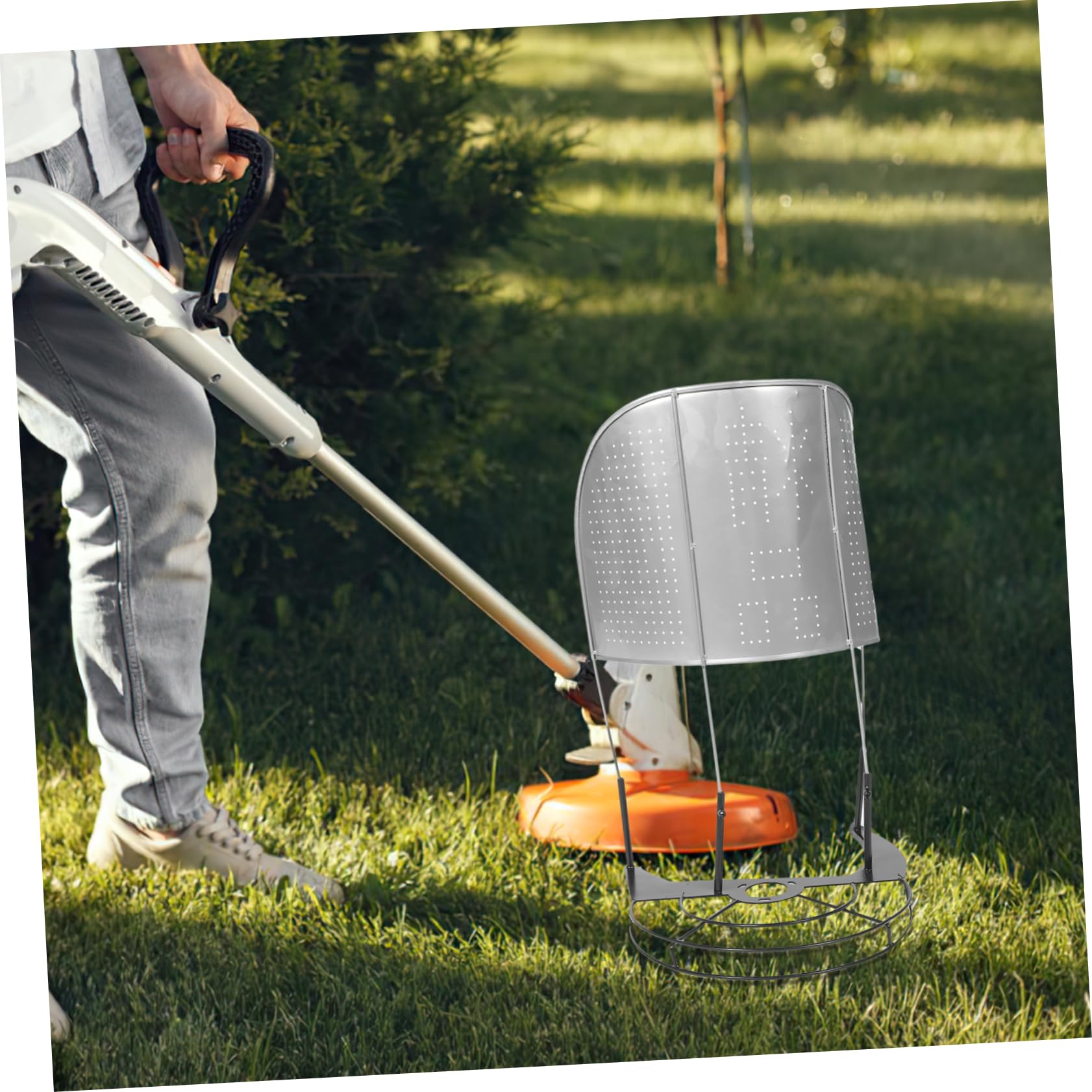 SUPVOX Accessorio per Mietitrice da Raccolta Riso e Grano in Acciaio Inossidabile Argento, Struttura di Supporto Alta Efficienza e Facile da Usare per Giardinaggio All'aperto