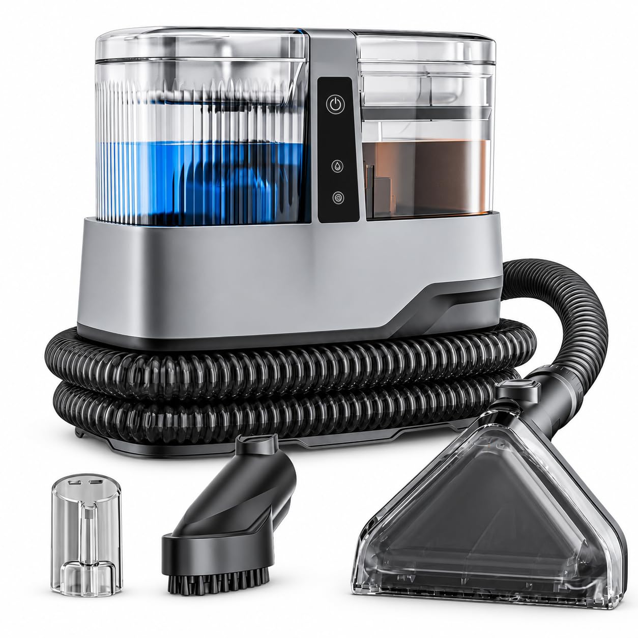 Nettoyeur d'ameublement portable, nettoyeur de taches à double réservoir 17