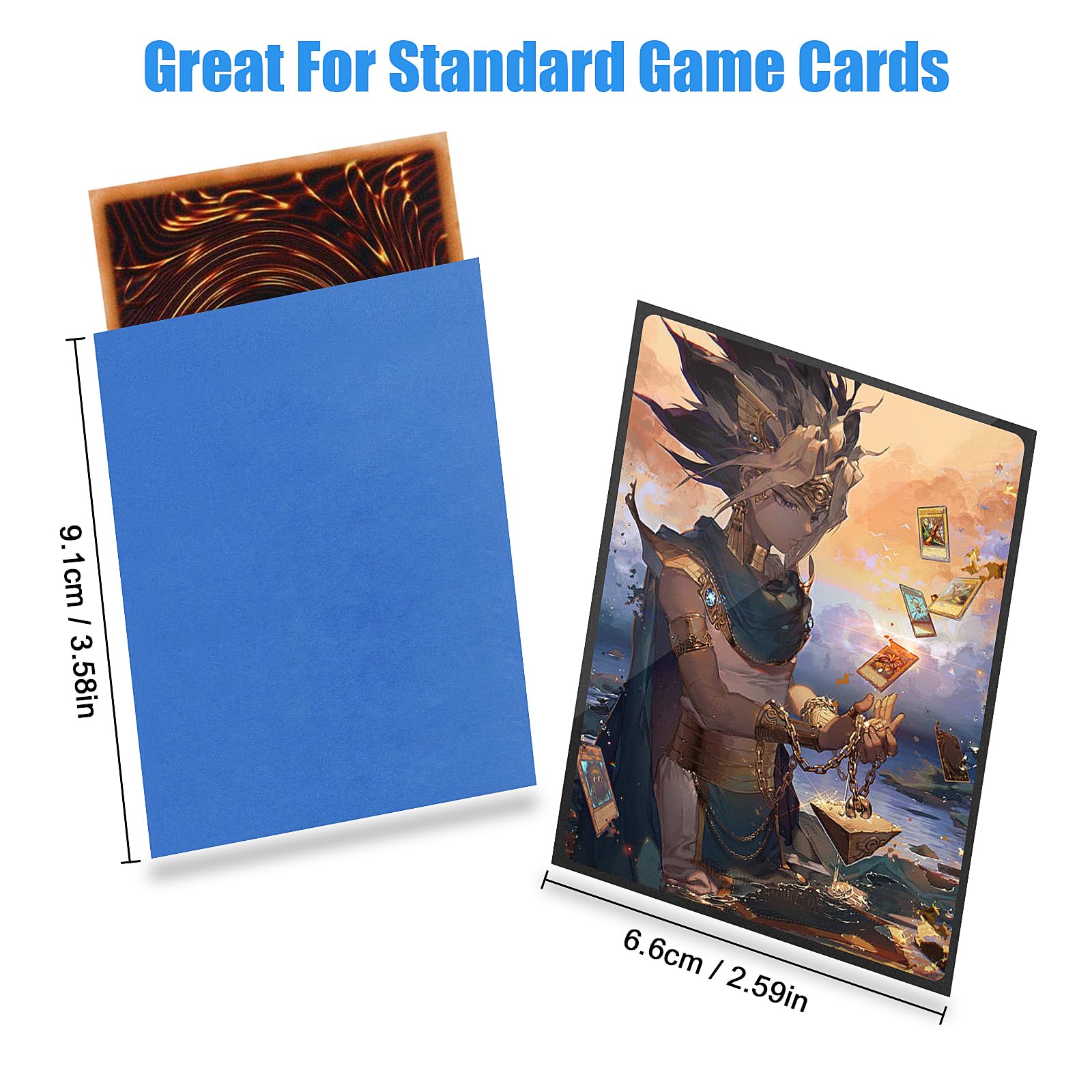 Pack De 400 Fundas Protectoras Para Cartas Estándar – Transparentes Y Resistentes, Compatibles Con Pokémon, MTG, Yu-Gi-Oh! Y Más