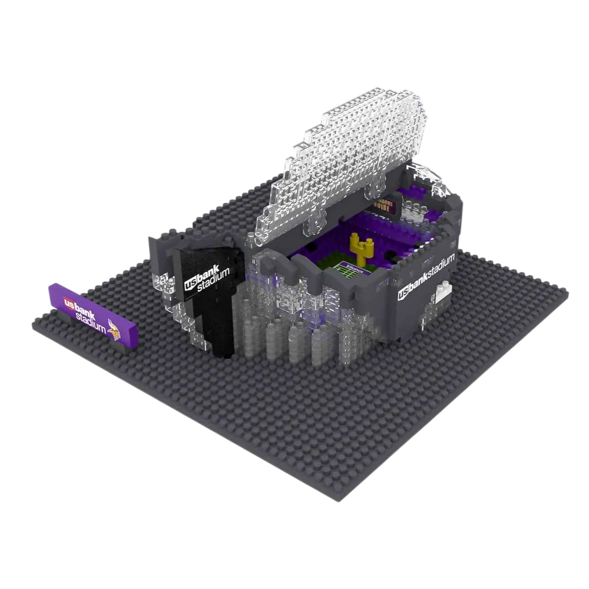 FOCO NFL Unisex-Adult NFL Team Construction Blocks 3D Mini BRXLZ Stadium