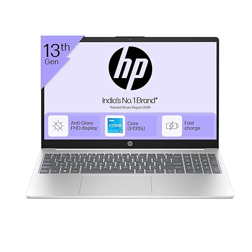 HP 15 Laptop, 13th Gen Intel i3, 8GB RAM