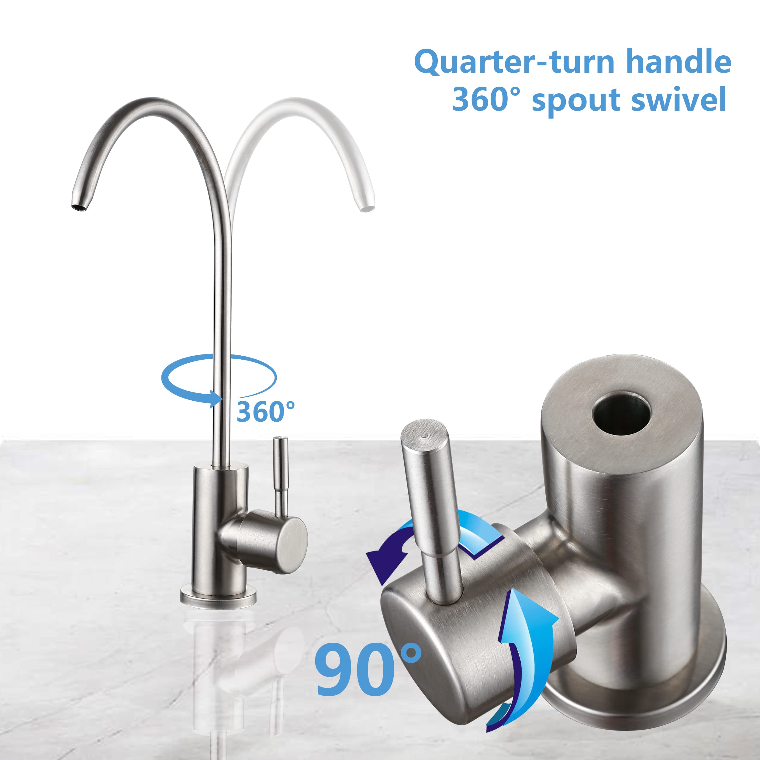 Kitchen Water Filter Faucet Lead-Free Drinking Water Faucet For Reverse Ososis Syste And Water - View #2