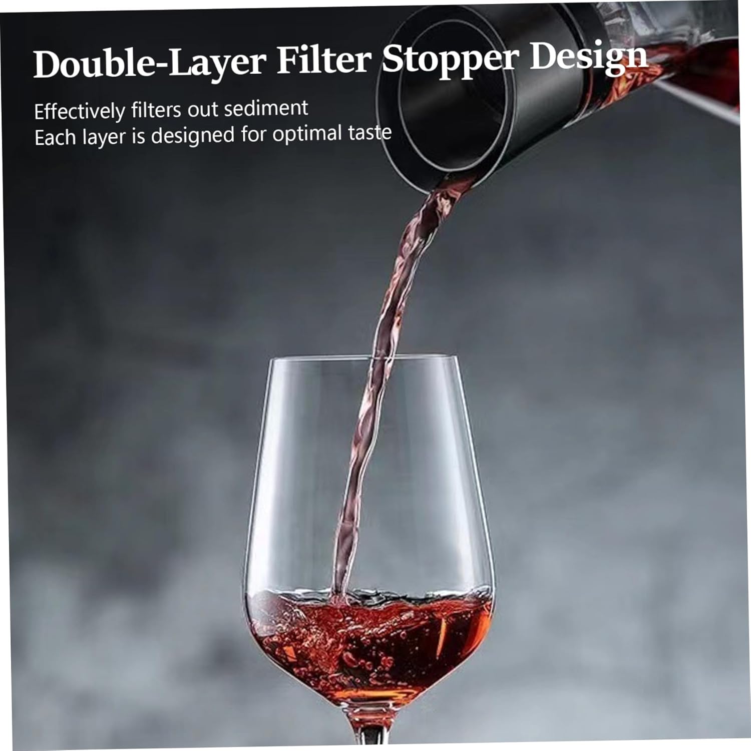 Decanter, Wine Decanter, 1500ml Gold Mountain Wine with Aerator, Lead-free Crystal Glass, Enhance & Improves Flavor & Aromas, with Aerator