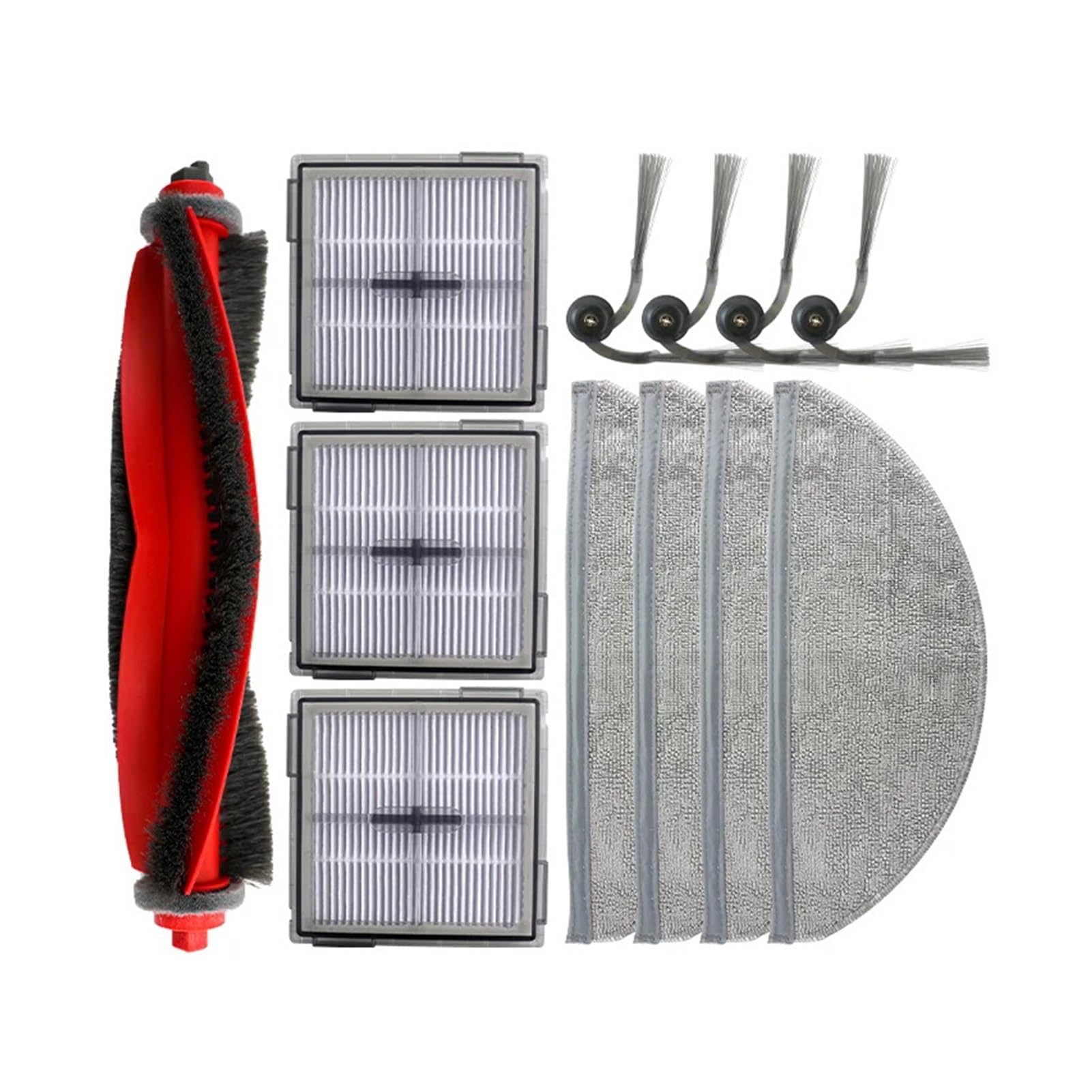 Dirlux Compatible with Roborock Q10 X5+ PF+ Q8 Max Pro+ Robot Vacuum Main Brush Side Brush HEPA Filter Mop Cloth Dust Bag Kit(13PCS)