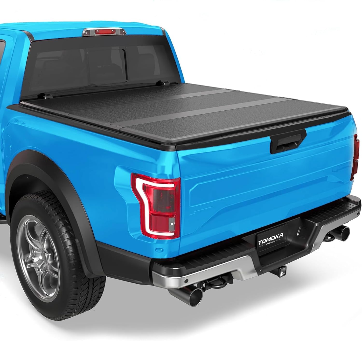 TOMOKA Hard Tri-fold Truck Bed Tonneau Cover Compatible with 2019-2023 Ford Ranger 6 FT (73") Bed