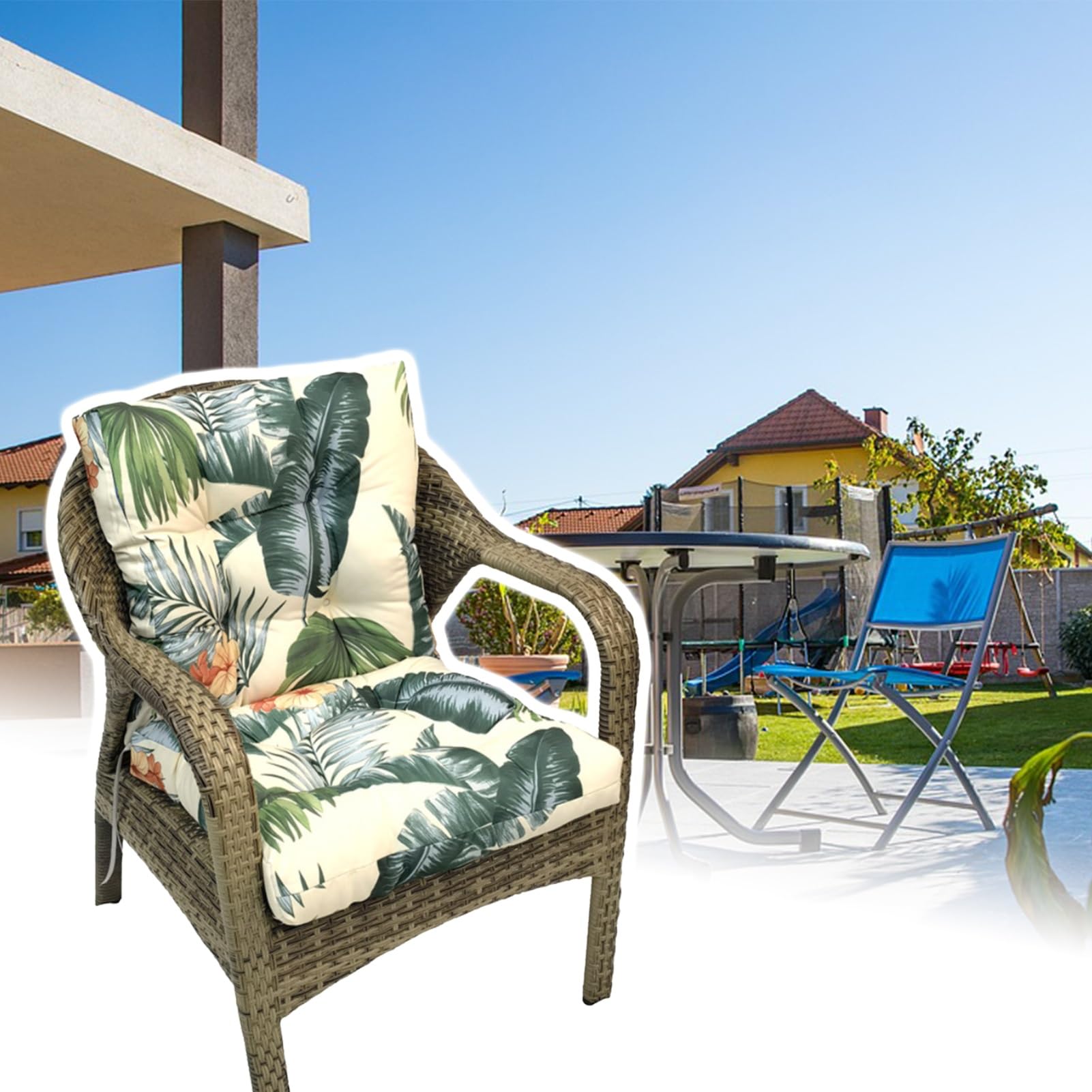 CUSCINO PER SDRAIO POLTRONA RELAX HARMONY IMBOTTITO PER GIARDINO ESTERNO TERRAZZO