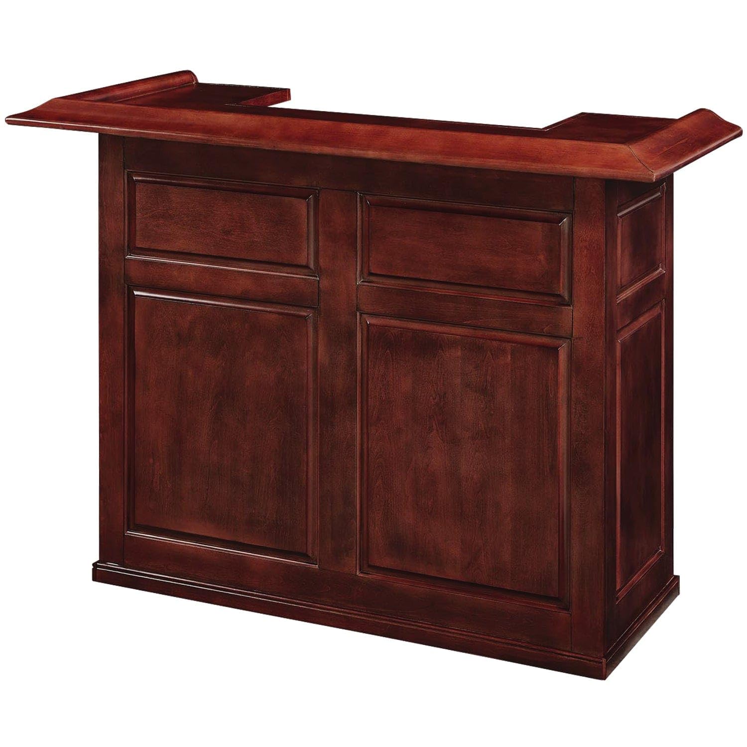 RAM Game Room Dry Bar with mini fridge pocket, 60", English Tudor