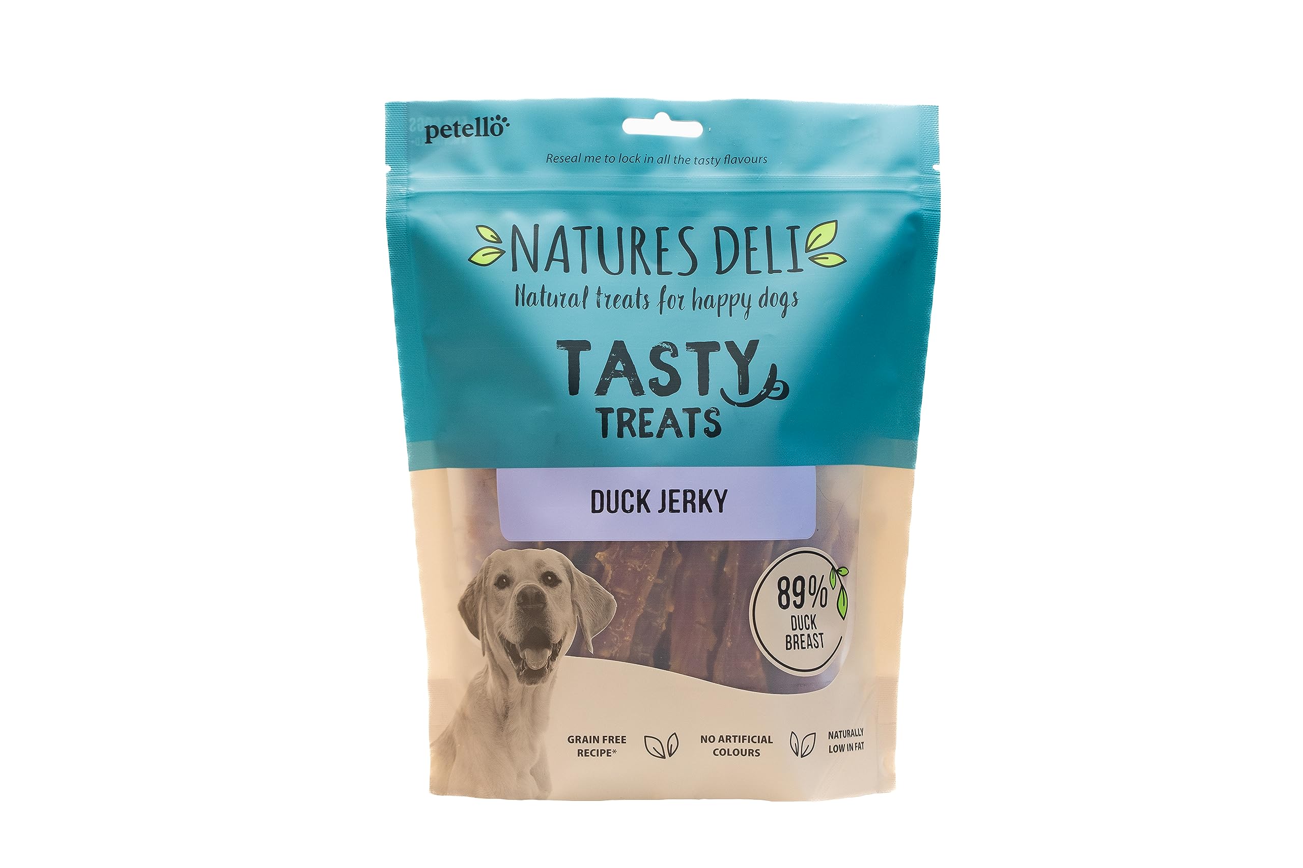 Natures Deli Duck Jerky Dog Treats, Grain Free Low Fat Treats for Dogs, High Protein Dog Chews, 500 g (Pack of 1)