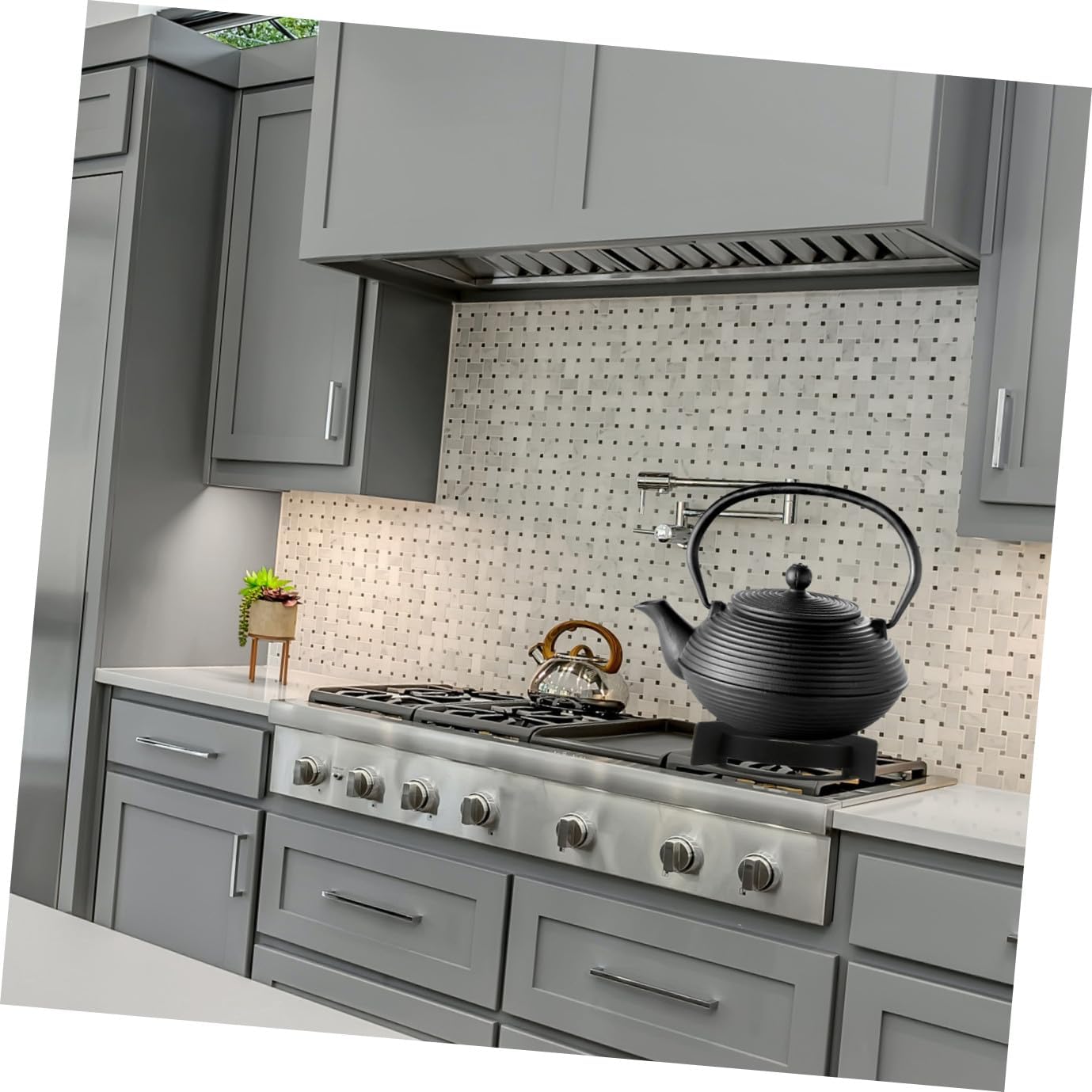 Cast Iron Gas Stove Bracket with Groove for Small Round Pots