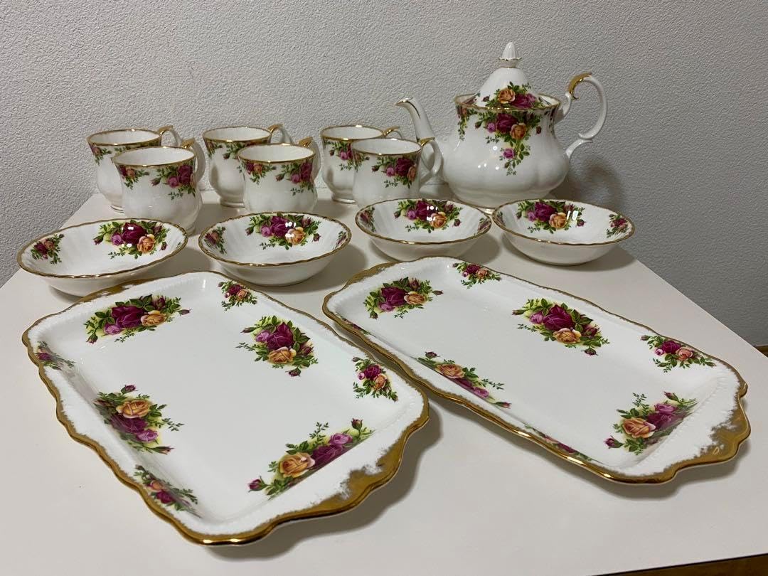 ロイヤルアルバート ティーセット オールドカントリーローズ 英国