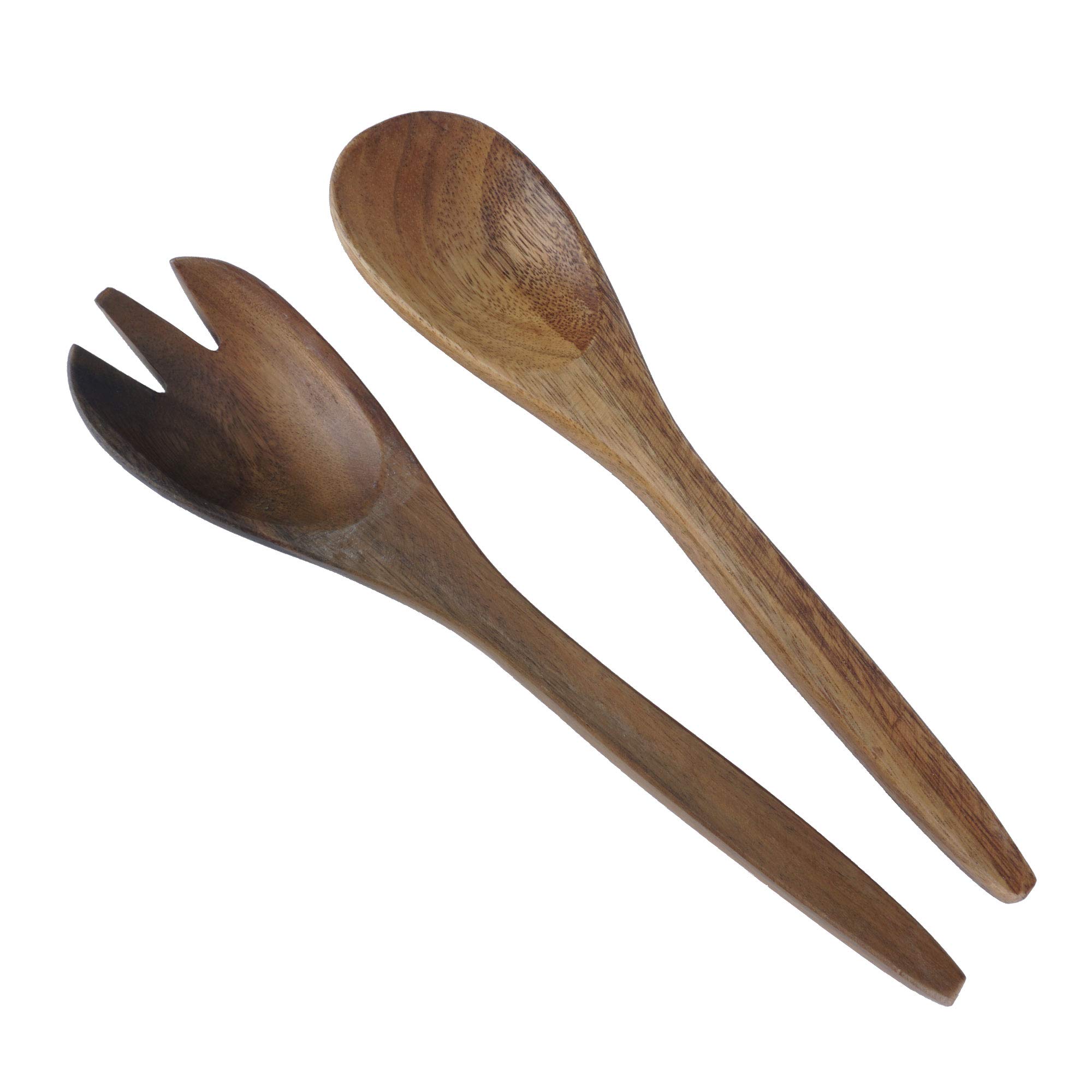 Set di 2 posate per insalata in legno di acacia certificato FSC