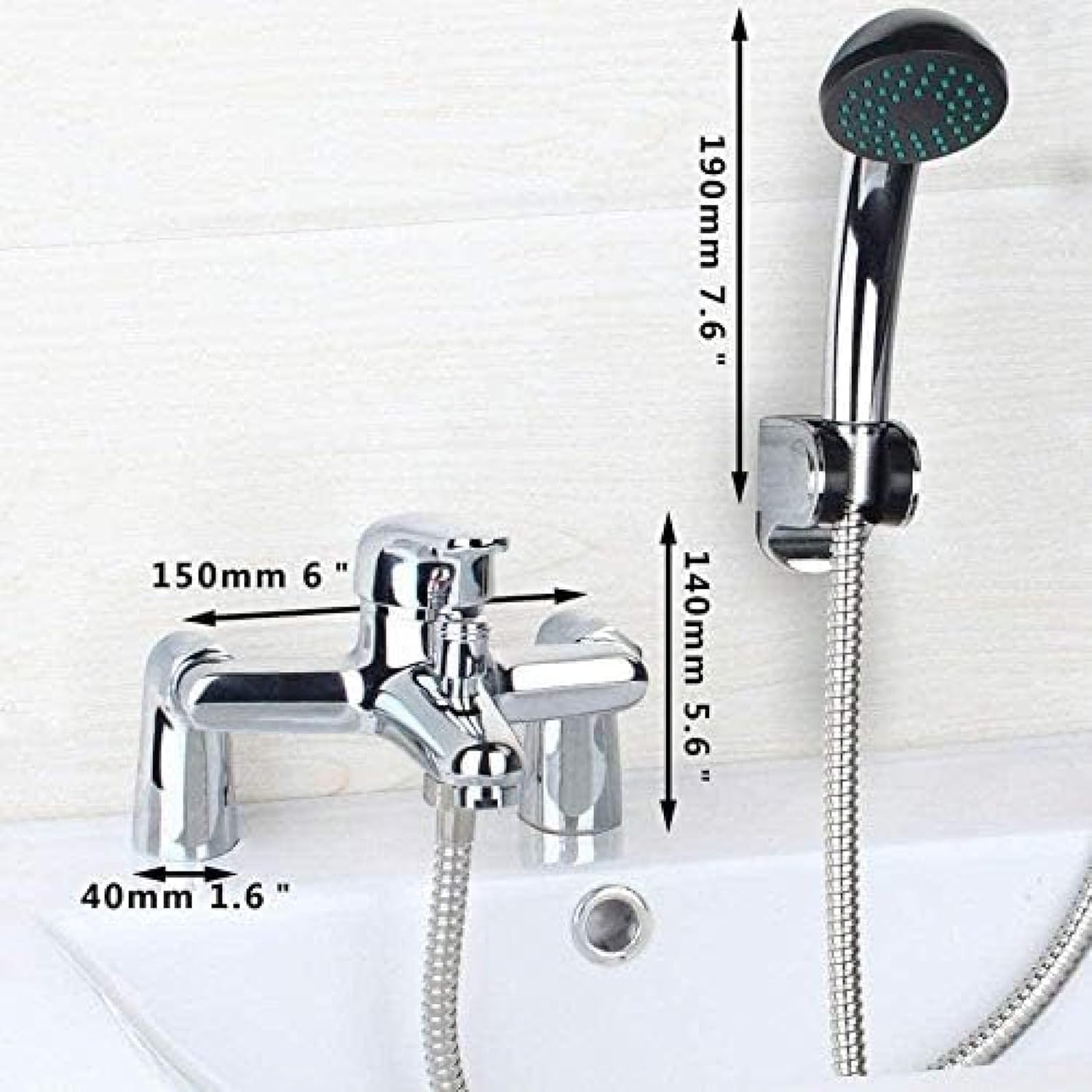 Shower Faucet kit, Faucet Bathroom Shower Faucet Set Rain Shower Tank Shower Faucet Brass Shower with Hand Shower